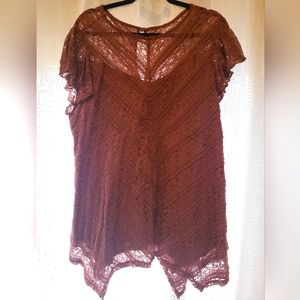 Torrid Shark-Tooth Lace Top